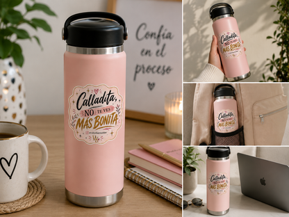 Calladita No Te Ves Más Bonita – Vinyl Sticker (3”)